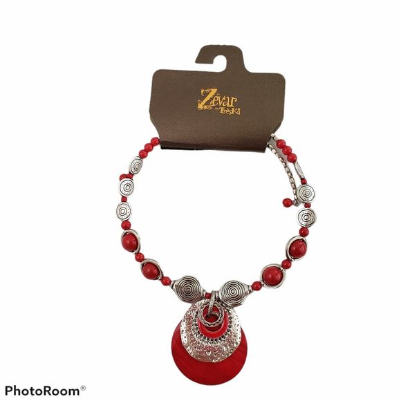 Treska Memory Wire Choker Zevar Necklace - Picture 5 of 5